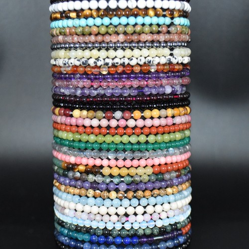 4mm gemstone round beads - round,