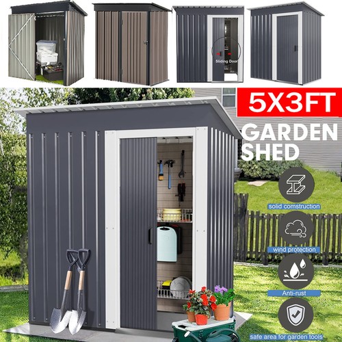 3ft garden shed galvanised - 3ft,