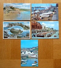 5  Old Postcards - UK Seaside Resorts