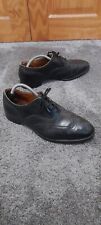 Mens Trickers Shoes Brogues Size 8 Worn Condition Black Leather Made In England 