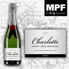 Personalised birthday prosecco - birthday,