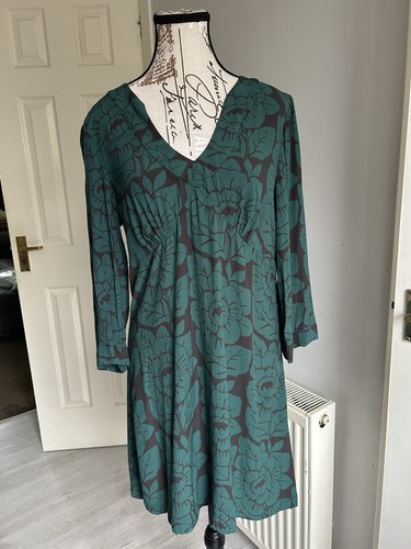 Boden 14r teal floral v - boden, uk