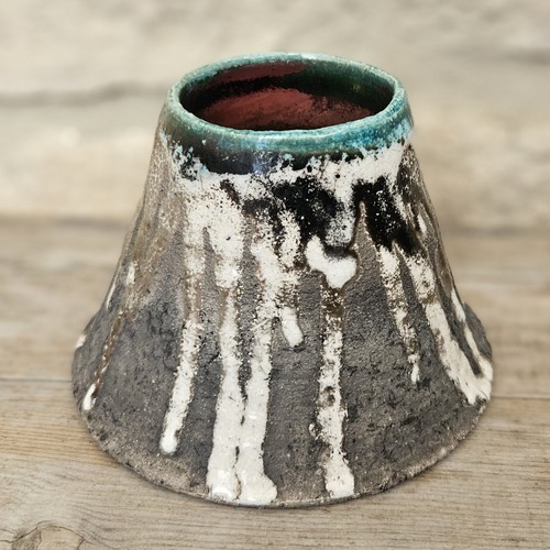 Small conical decorative raku - conical,