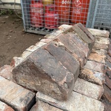 Reclaimed Handmade Triangle Coping Bricks - Job Lot of 72