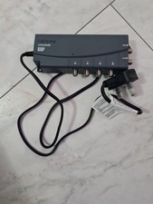 Labgear TV Signal Booster 4-Way Distribution Amplifier, F-Type, 4G/5G Filtered