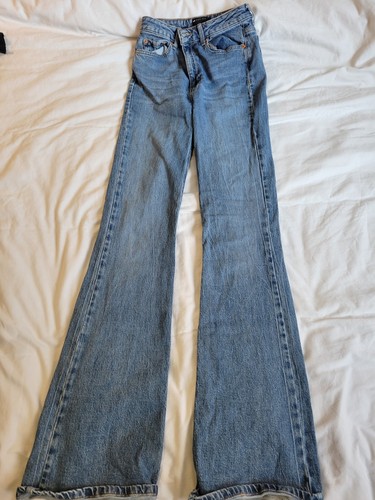 Flared jeans with high - flared,