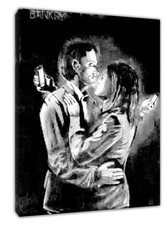 Banksy canvas wall - banksy,