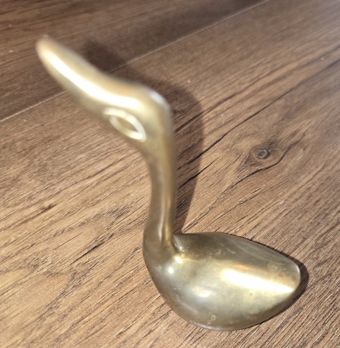 Vintage solid brass swan - solid,