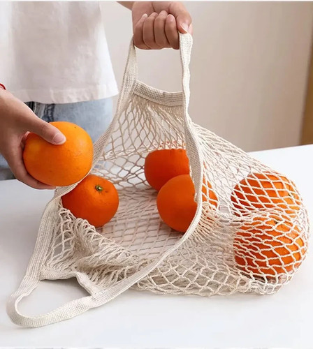 Mesh net bag reusable string - reusable,