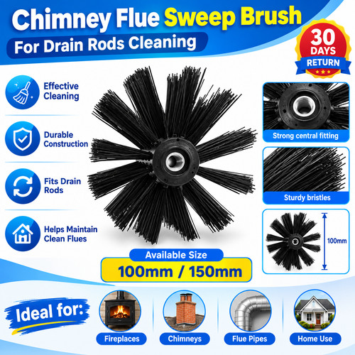 100 150mm chimney flue sweep - flue,