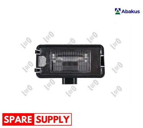Licence plate light - light, seat