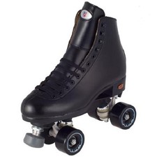Riedell 111 Angel Roller Skates SIZE 8 Black NEW {Free Shipping} Indoor Skates