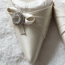 uk6 Micro Kitten Heel WHITE Satin Ankle Strap Crystal BENJAMIN ADAMS eu39  £225 