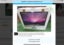 This is an Apple iMac desktop computer (24-inch, early 2008 model) £96 Quality