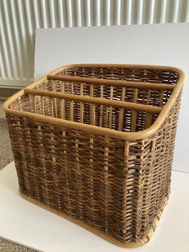 Vintage wicker rattan - wicker, magazine