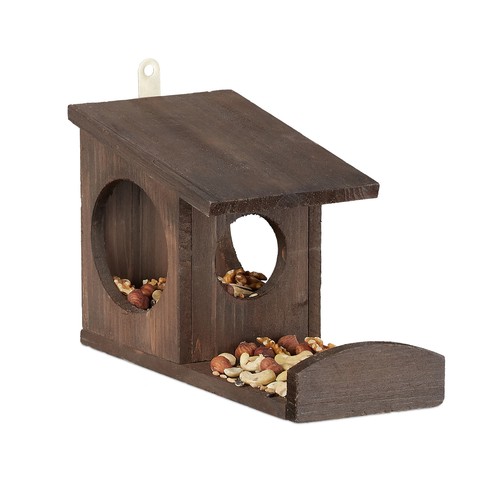 Squirrel feeder house hanging - house,