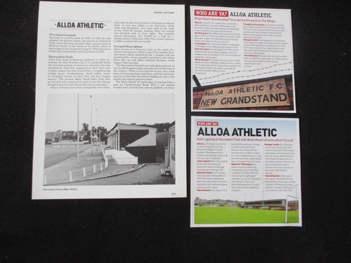 Alloa athletic football - alloa, athletic: