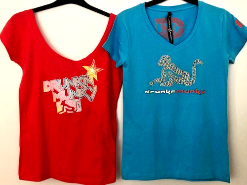 Ladies drunknmunky tees for - drunknmunky,