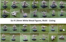 Sci-Fi 28mm White metal figures - Choose your item - Multi Listing
