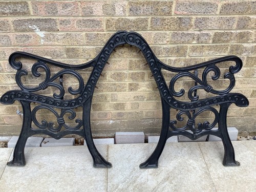 Cast iron garden chair bench - cast,