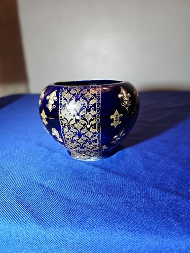 Vintage french enamel fleur - vintage, de