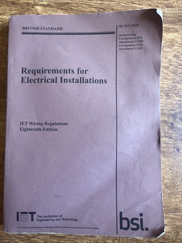 Requirements for electrical - for,