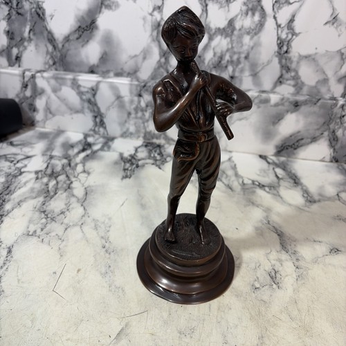 Vintage brass spelter pied - brass,