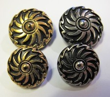 Vintage GLASS BUTTONS x 4