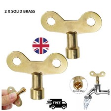 2 X SOLID BRASS RADIATOR BLEED