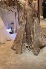 Rose gold color maxi red