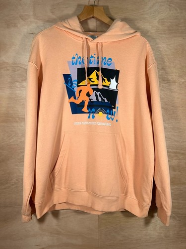 Graphic hoodie peach - h&m,