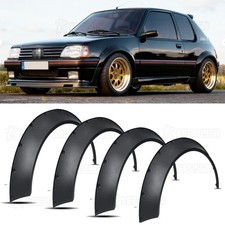For Peugeot 205 206 207 208 4x Fender Flares Extra Wide Body Kits Wheel Arches