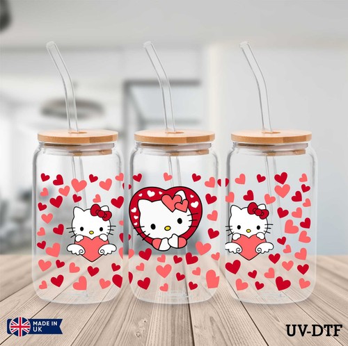 Kitty dtf sticker 16oz - kitty, uv