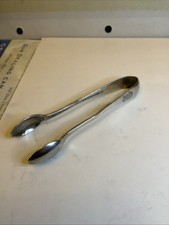Early P&O silver plated sugar tongs good condition.