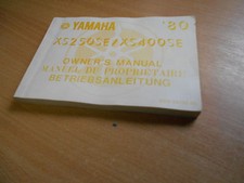 Driver's manual Yamaha XS 250