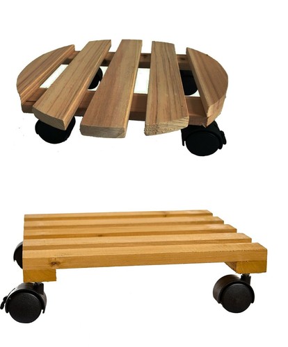 Round square wooden flower - or,