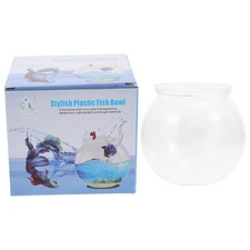 2 Pcs Plastic Mini Fish Bowls