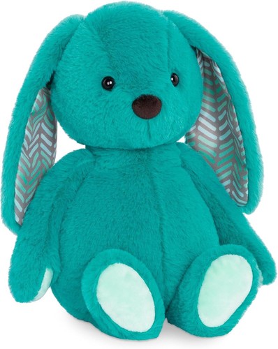 Cuddly teal bunny with chevron - teal,
