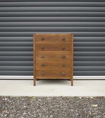 Mid century oak chest - , of
