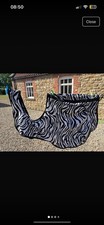 Equitheme Zebra Print Exercise Rug