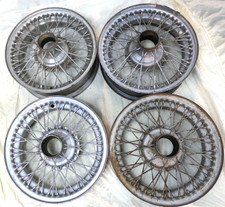 Set Jaguar XK120 XK140 XK150 16" 54 Spoke Wire Wheels