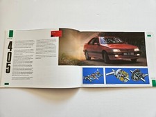 PEUGEOT 205 309 405 MI16 505 605 SALES BROCHURE 1991
