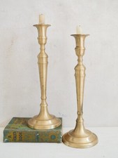Pair of Heavy Tall Brass