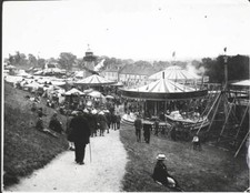 The Roundabouts And Other Fairground Rides At Barnet Fair 1919 OLD PHOTO
