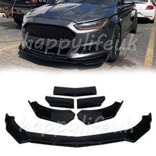 For Ford Mondeo 00-2012 Gloss Black Front Bumper Lip Splitter Spoiler Under Chin