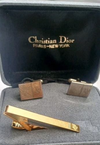 Christian dior cufflinks tie - christian,