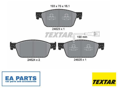 Brake pad set - disc,