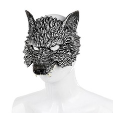 Wolf Half Face Mask Costume