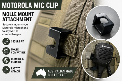 Motorola radio mic - molle, vest