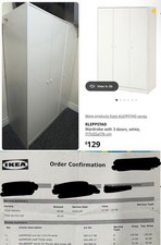IKEA KLEPPSTAD Wardrobe with 3